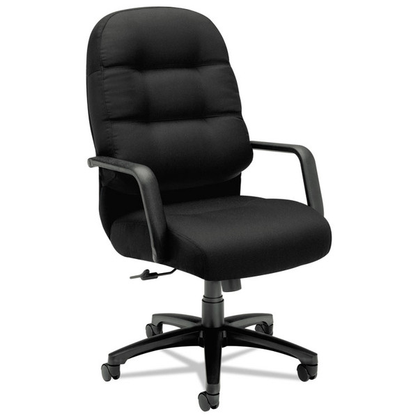 Pillow-Soft 2090 Series Executive High-Back Swivel/Tilt Chair, Supports Up to 300 lb, 17" to 21" Seat Height, Black [SKU: HON2091CU10T]