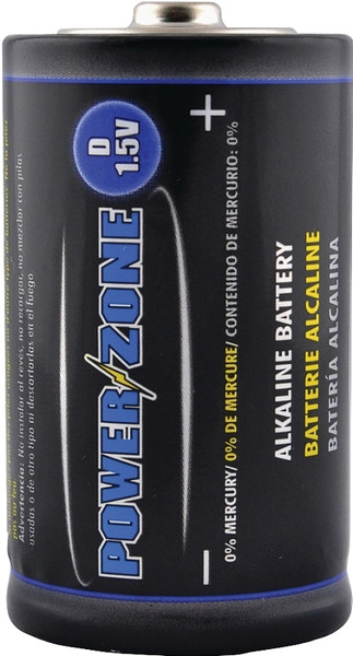 PowerZone LR20-4P-DB Battery, 1.5 V Battery, D Battery, Alkaline, Manganese Dioxide, Potassium Hydroxide and Zinc [SKU: ORG0136788]
