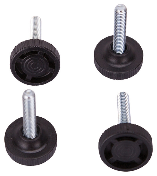 ProSource FE-S505-PS Furniture Glide, PE/Steel, Black, Black, 1-1/4 x 1-1/4 x 2-1/8 in Dimensions [SKU: ORG3129699]