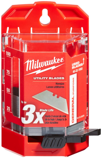 Milwaukee 48-22-1950 Utility Blade, 2-3/8 in L, Carbide Steel, 2-Point [SKU: ORG1383629]