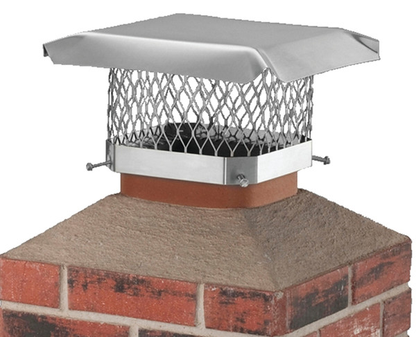 SHELTER SCSS913 Chimney Cap, Stainless Steel, Fits Duct Size: 7-1/2 x 11-1/2 to 9-1/2 x 13-1/2 in [SKU: ORG6321426]