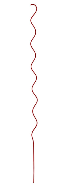 MIDWEST AIR TECHNOLOGY 901267RD6 Twisted Garden Stake, 60 in L, Steel, Red, Powder-Coated [SKU: ORG5285929]