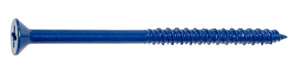MIDWEST FASTENER 09284 Screw, 1/4 in Thread, 4 in L, High-Low Thread, Flat Head, Phillips Drive, Sharp Point, Steel [SKU: ORG4533907]