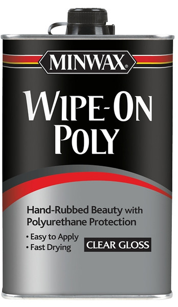 Minwax 40900000 Wipe-On Poly Paint, Gloss, Liquid, Clear, 1 pt, Can [SKU: ORG6496848]