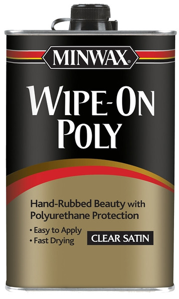 Minwax 40910000 Wipe-On Poly Paint, Liquid, Clear, 1 pt, Can [SKU: ORG6496855]