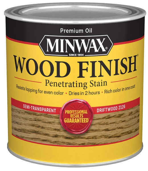 Minwax Wood Finish 221264444 Wood Stain, Driftwood, Liquid, 0.5 pt, Can [SKU: ORG7969629]