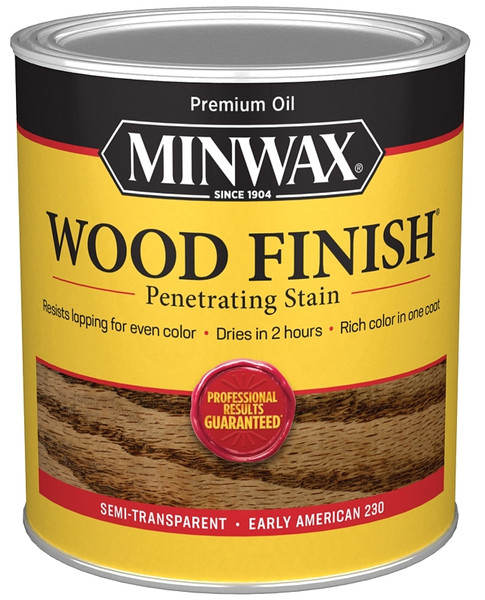 Minwax Wood Finish 70008444 Wood Stain, Early American, Liquid, 1 qt, Can [SKU: ORG8969529]