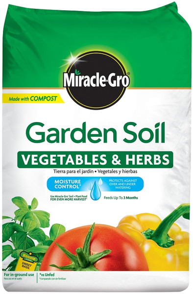 Miracle-Gro 73759430 Garden Soil, 1.5 cu-ft Coverage Area [SKU: ORG2563526]