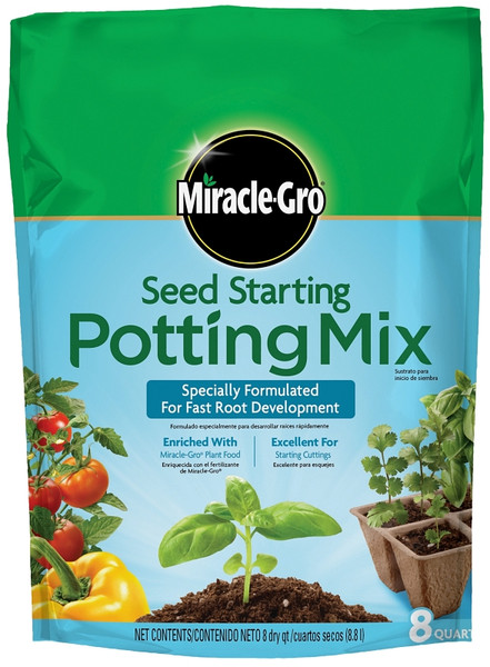 Miracle-Gro 74978500 Potting Soil, 8 qt Coverage Area [SKU: ORG3978780]