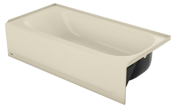 BOOTZ Aloha 011-4364-06/2364 Bathtub, 60 in L, 30 in W, 14-1/4 in H, Porcelain/Steel, Bone, Rectangular [SKU: ORG2993822]