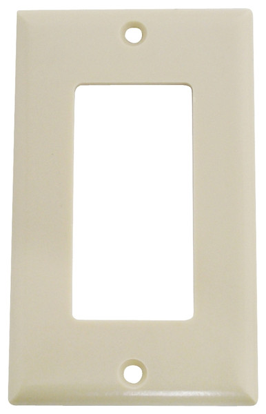 EATON 2151V-BOX Wallplate, 4-1/2 in L, 2-3/4 in W, 1 -Gang, Thermoset, Ivory, High-Gloss [SKU: ORG6339303]