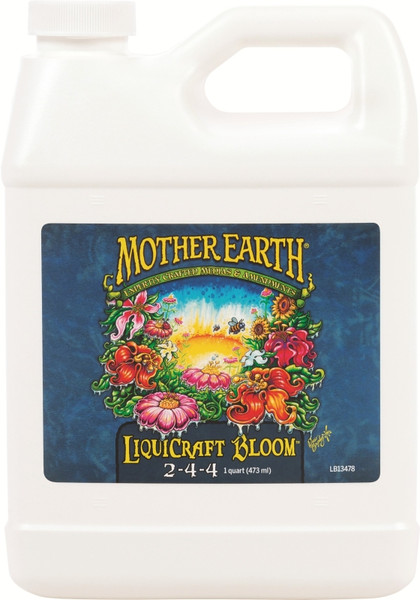 Mother Earth HGC733936 LiquiCraft Bloom Plant Fertilizer, 1 qt, Liquid, 2-4-4 N-P-K Ratio [SKU: ORG1928217]