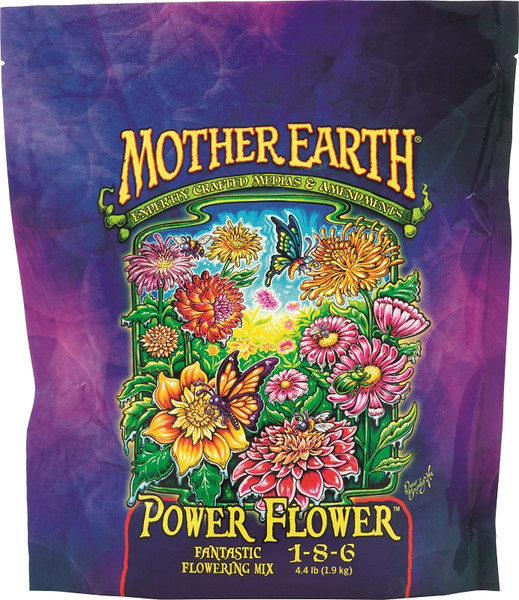 Mother Earth Power Flower HGC733952 Fantastic Flowering Mix, 4.4 lb Case, Solid, 1-8-6 N-P-K Ratio [SKU: ORG3578101]
