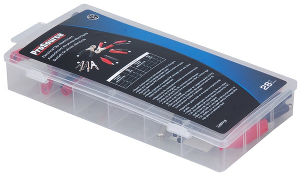 ProSource 60285 Electrical Clip Assortment, Black & Red, Nickel Plated [SKU: ORG2269959]