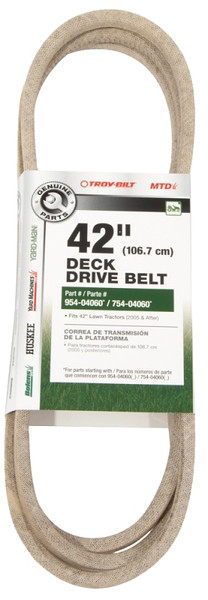 MTD 490-501-M044 Deck Drive Belt, 96-1/2 in L, 1/2 in W, 46 in Deck [SKU: ORG5443809]