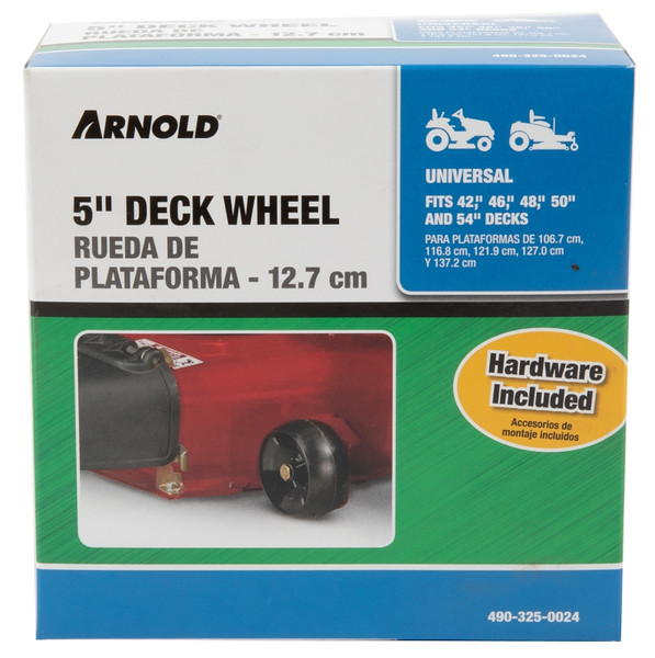 MTD 490-325-0024 Deck Wheel, For: Riding Lawn Mowers, Lawn Tractors, Zero-Turn Mowers with 42, 46, 50, 54 in Decks [SKU: ORG7407430]
