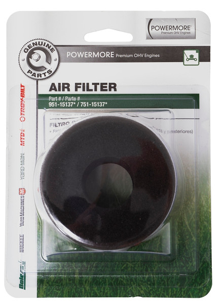 MTD GENUINE PARTS 490-200-M074 Air Filter, Foam Filter Media, For: 2018 and After Walk-Behind Mower [SKU: ORG3707494]