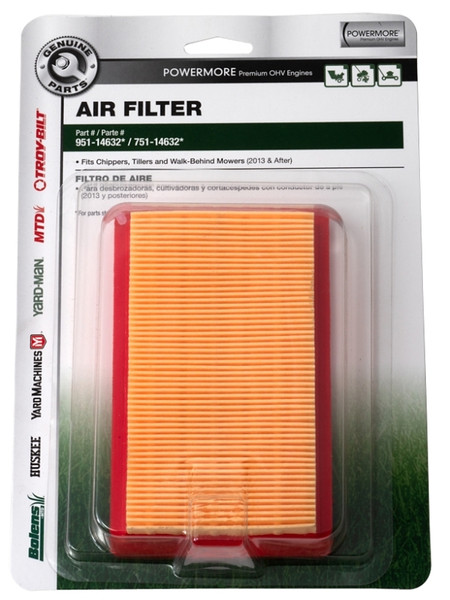 MTD GENUINE PARTS 490-200-M075 Air Filter [SKU: ORG3707502]