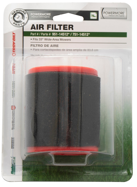 MTD GENUINE PARTS 490-200-M084 Air Filter, For: 33 in Wide Area Mower [SKU: ORG3707510]