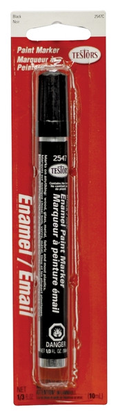 TESTORS 2547C Enamel Marker, Black, 0.33 fl-oz [SKU: ORG6264493]