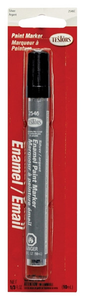 TESTORS 2546C Enamel Marker, Silver, 0.33 fl-oz [SKU: ORG9032772]