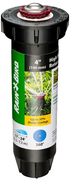Rain Bird RVAN PRO 22SAFPRO Mini Rotor Sprinkler, 1/2 in Connection, FTP, 4 in H Pop-Up, 17 to 24 ft [SKU: ORG4658746]