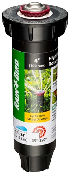 Rain Bird RVAN PRO 22SARVAPRO Mini Rotor Sprinkler, 1/2 in Connection, FTP, 4 in H Pop-Up, 17 to 24 ft [SKU: ORG9874900]