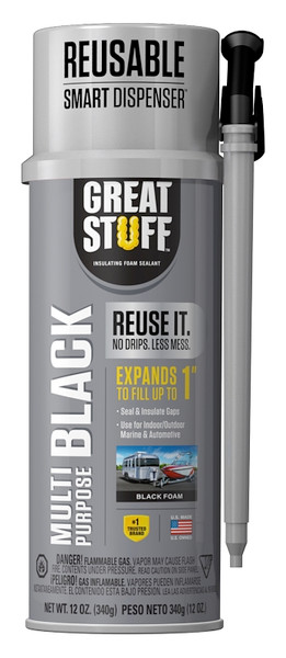 GREAT STUFF 99112876 Multi-Purpose Insulating Foam Sealant, Black [SKU: ORG7416779]