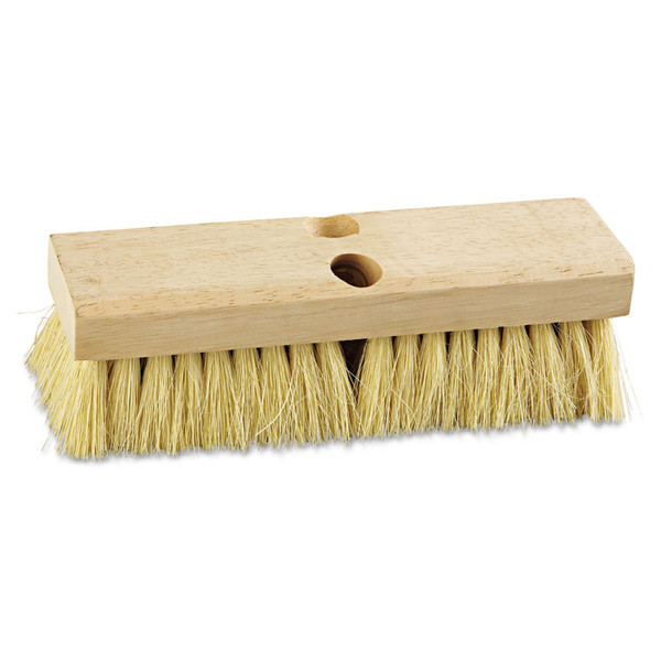 Deck Brush Head, 2" White Tampico Bristles, 10" Brush [SKU: BWK3210]