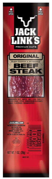 Jack Link's 02027 Beef Steak Stick, Original Flavor, 1 oz Bag [SKU: ORG0723908]