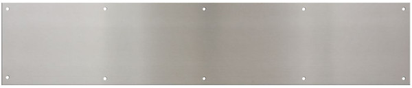 National Hardware N270-314 Kick Plate, 30 in L, 6 in W, Satin Nickel [SKU: ORG7240955]