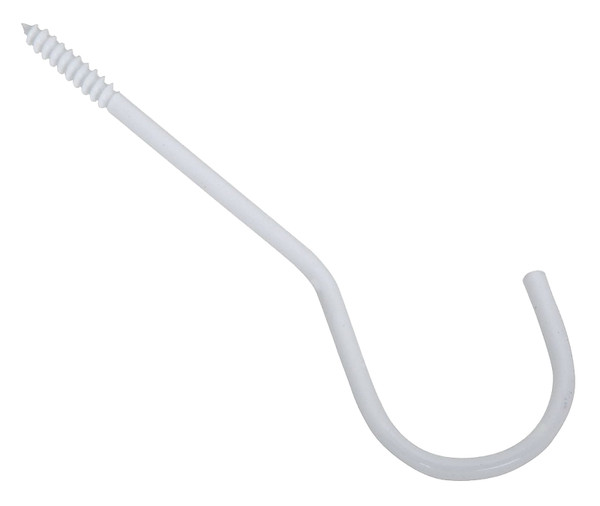 National Hardware V2666 Series N275-206 Ceiling Hook, 6 in L, Steel, White [SKU: ORG7166655]