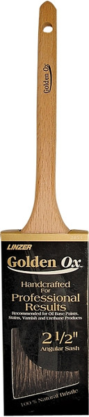 Linzer WC 2453-2.5 Paint Brush, 2-1/2 in W, 2-3/4 in L Bristle, China Bristle, Sash Handle [SKU: ORG3905080]