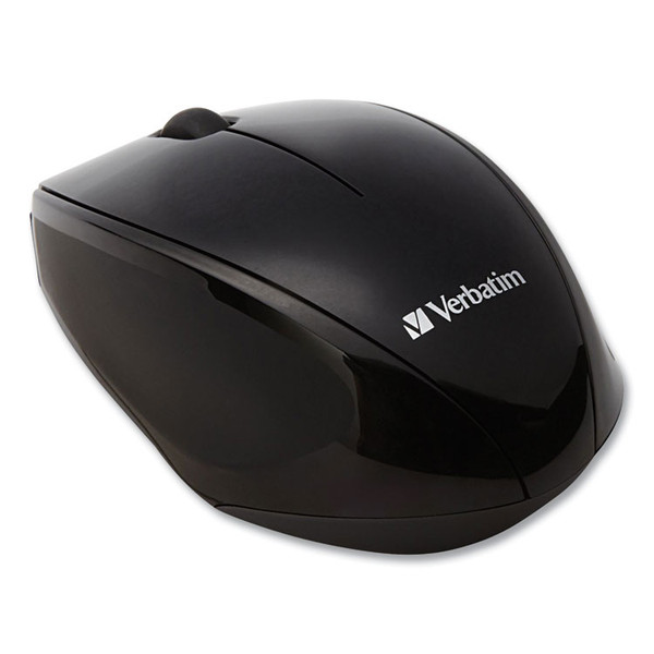 Wireless Notebook Multi-Trac Blue LED Mouse, 2.4 GHz Frequency/32.8 ft Wireless Range, Left/Right Hand Use, Black [SKU: VER97992]