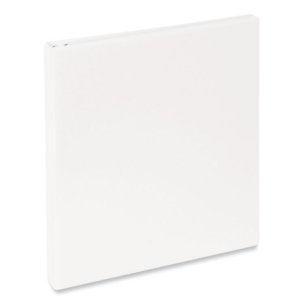 Slant D-Ring View Binder, 3 Rings, 0.5" Capacity, 11 x 8.5, White [SKU: UNV20702]