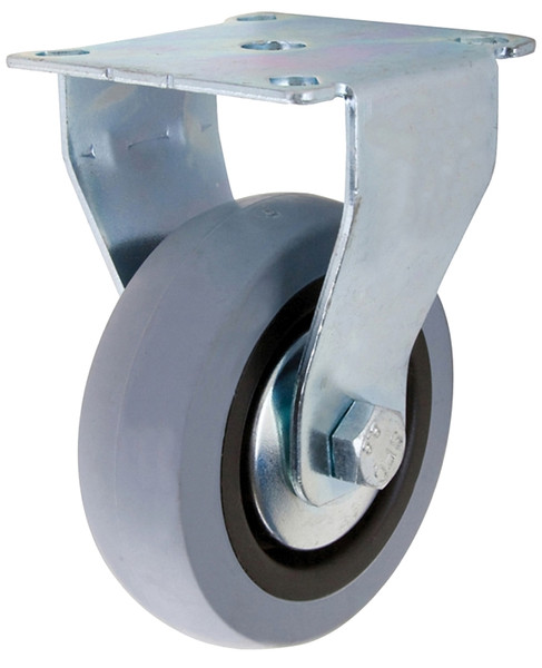 Shepherd Hardware G1 Series 3547 Rigid Caster, 3 in Dia Wheel, TPR Wheel, Gray, 121 lb [SKU: ORG4752655]