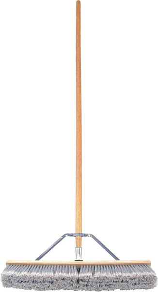 BIRDWELL 5025-4 Contractor Push Broom, 3 in L Trim, Polypropylene/Polystyrene Bristle, Hardwood Handle [SKU: ORG6781579]