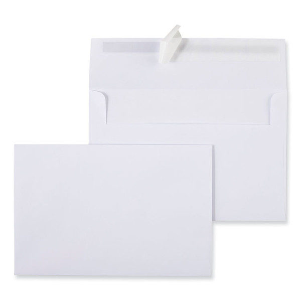 Peel Seal Strip Business Envelope, #A9, Square Flap, Self-Adhesive Closure, 5.74 x 8.75, White, 100/Box [SKU: UNV36107]