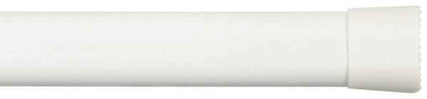 Kenney KN618 Spring Tension Rod, 5/8 in Dia, 48 to 84 in L, Metal, White [SKU: ORG1007939]