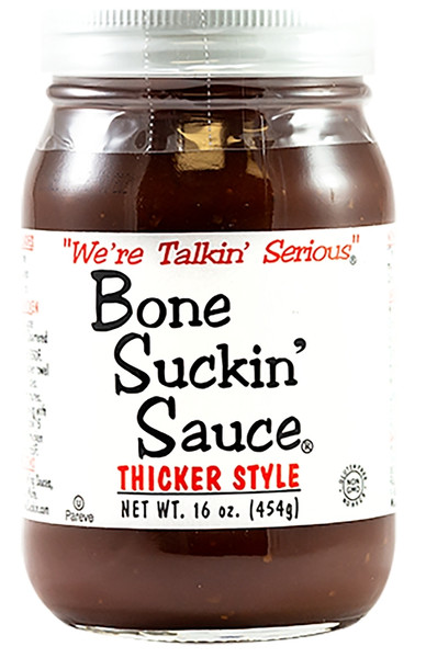 Bone Suckin BS00600 Thicker Style Barbecue Sauce, 16 oz Jar [SKU: ORG2371565]