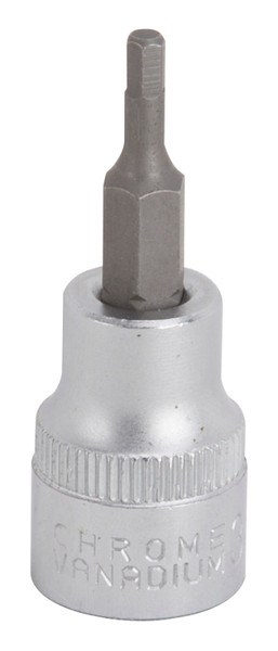 Vulcan Hex Bit Socket, Chrome, 3 mm, 3/8 in Drive, 1-7/8 in OAL [SKU: ORG4110755]