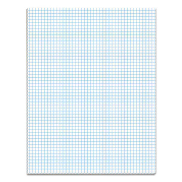 Quadrille Pads, Quadrille Rule (10 sq/in), 50 White 8.5 x 11 Sheets [SKU: TOP33101]