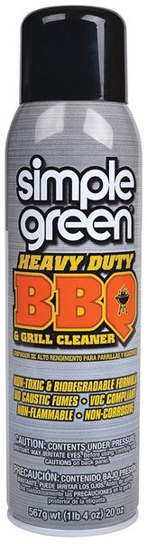 Simple Green 0310001260014 BBQ and Grill Cleaner, Foam, White, 20 oz Aerosol Can [SKU: ORG4356556]