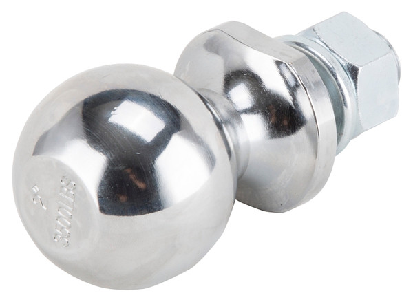 Vulcan TD-03 Hitch Ball, 2 in Dia Ball, 3/4 in Dia Shank, 3,500 lb Gross Towing [SKU: ORG1589142]
