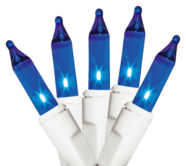 Hometown Holidays 1762-24/U08Y158C Icicle Light Set, 2.5 V, 100 pcs-Lamp, Blue Light, 7 ft L [SKU: ORG2133601]