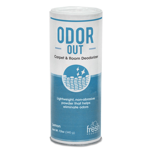Odor-Out Rug/Room Deodorant, Lemon, 12 oz Shaker Can, 12/Box [SKU: FRS121400LE]