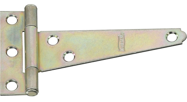 National Hardware N128-579 T-Hinge, 2.44 in W Frame Leaf, 3/4 in H Frame Leaf, Steel, Zinc, Tight Pin, 18 lb [SKU: ORG7175565]