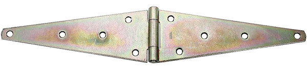National Hardware N127-910 Strap Hinge, 4.6 in W Frame Leaf, 0.16 in Thick Leaf, Steel, Zinc, Wall Mounting [SKU: ORG7172703]
