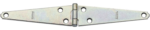 National Hardware N127-639 Strap Hinge, 1-5/8 in W Frame Leaf, 0.073 in Thick Leaf, Steel, Zinc [SKU: ORG7175524]
