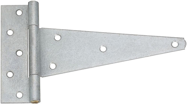 National Hardware N129-270 Extra Heavy-Duty Tee Hinge, Galvanized Steel, Tight Pin, 70 lb [SKU: ORG0128728]